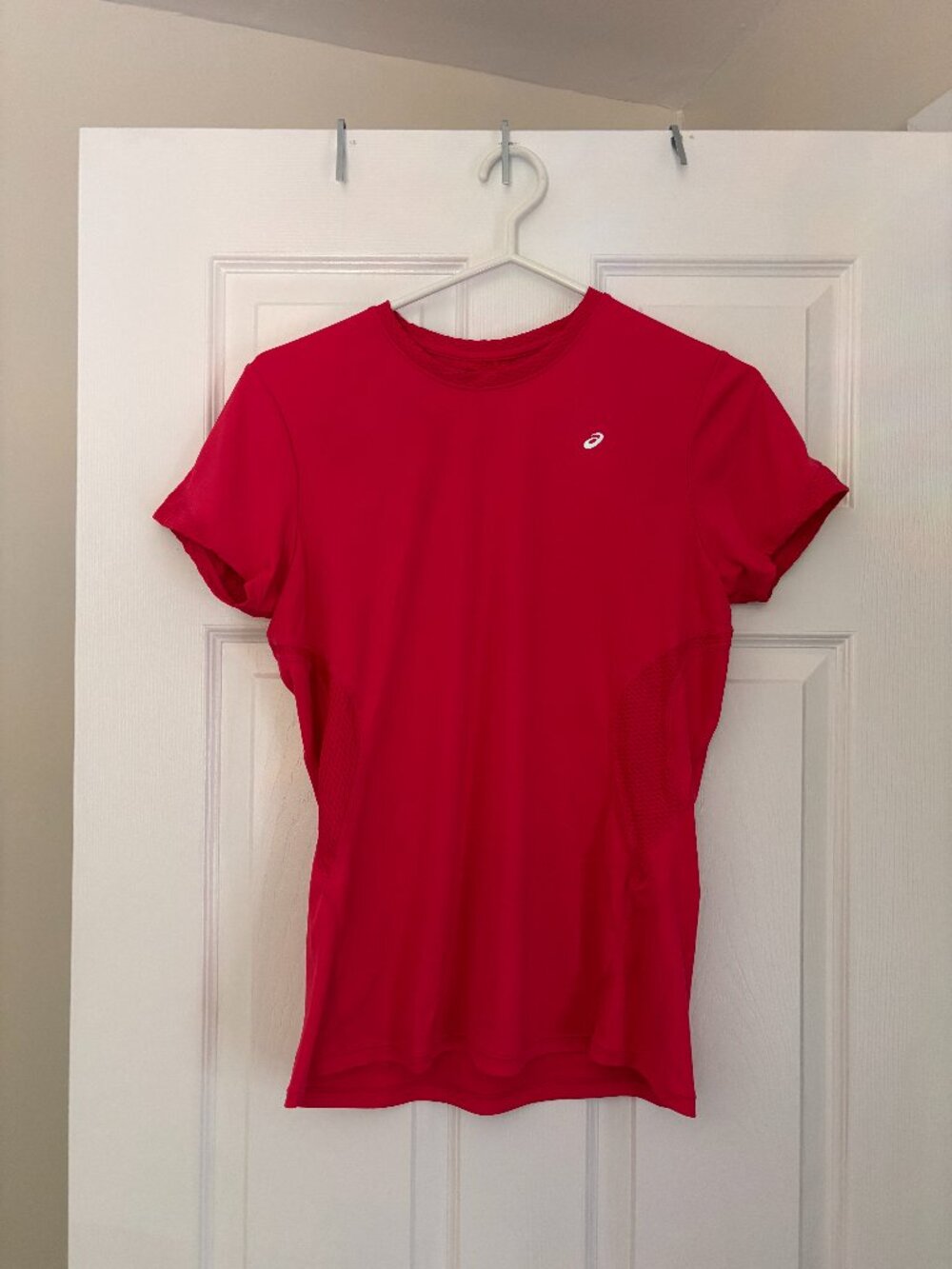 ASICS Pink Performance Running Shirt | Moisture-Wicking Athletic Tee (Medium)